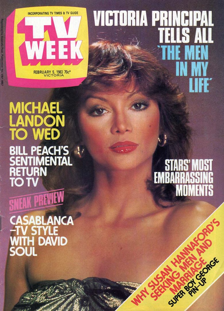 TV Week - 5th February 1983 - Victoria Principal Of Dallas On Cover