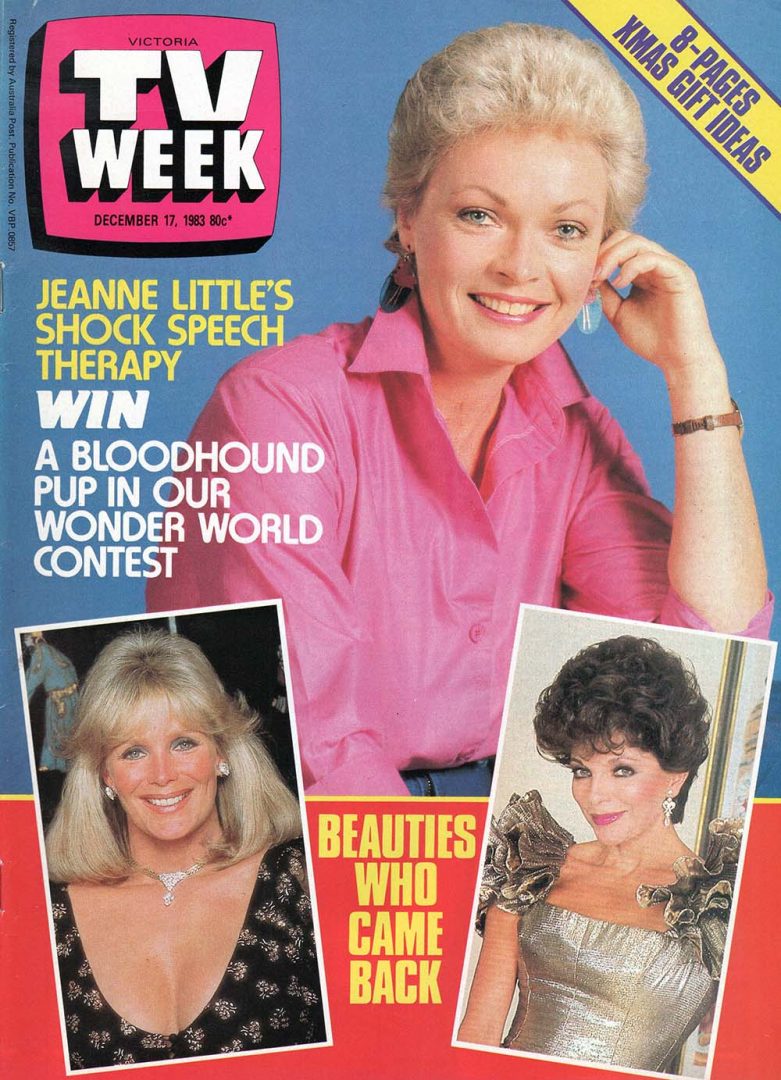 TV Week - 17th December 1983 - Rowena Wallace On Cover