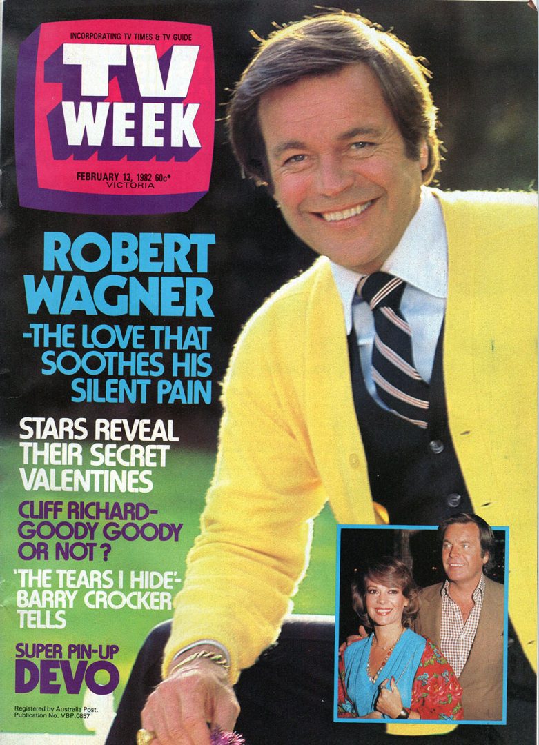 TV Week - 13th February 1982 - Robert Wagner On Cover
