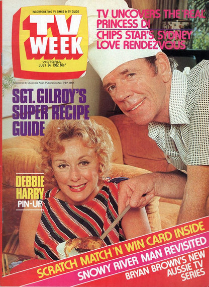 TV Week - 24th July 1982 - Brian Wenzel & Lorrae Desmond Of A Country Practice On Cover