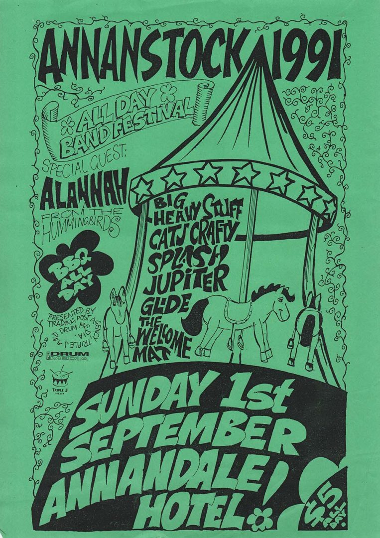 Annanstock Festival, Annandale Hotel, Sydney, 1st September 1991 Poster