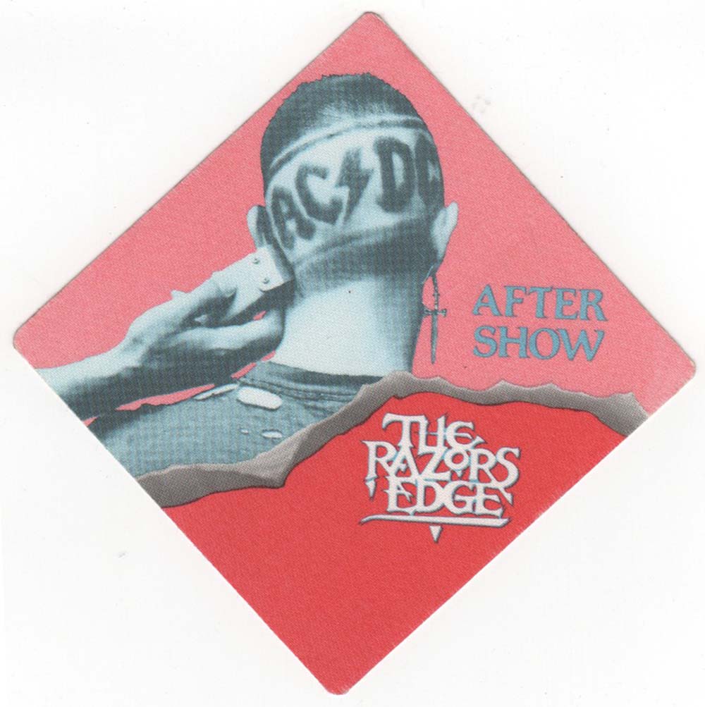 The Razors Edge Tour After Show Pass - Rare Records Au