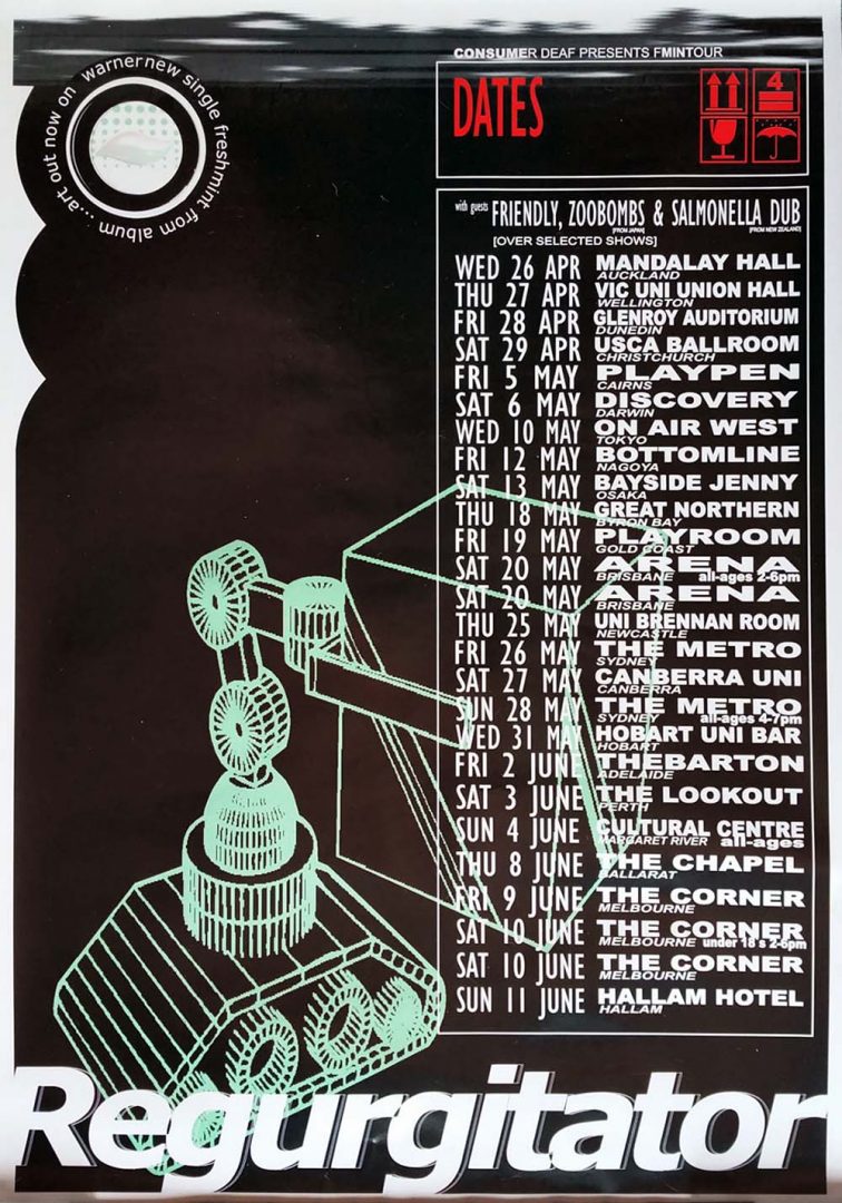 2000 Freshmint Single Australian Tour Poster