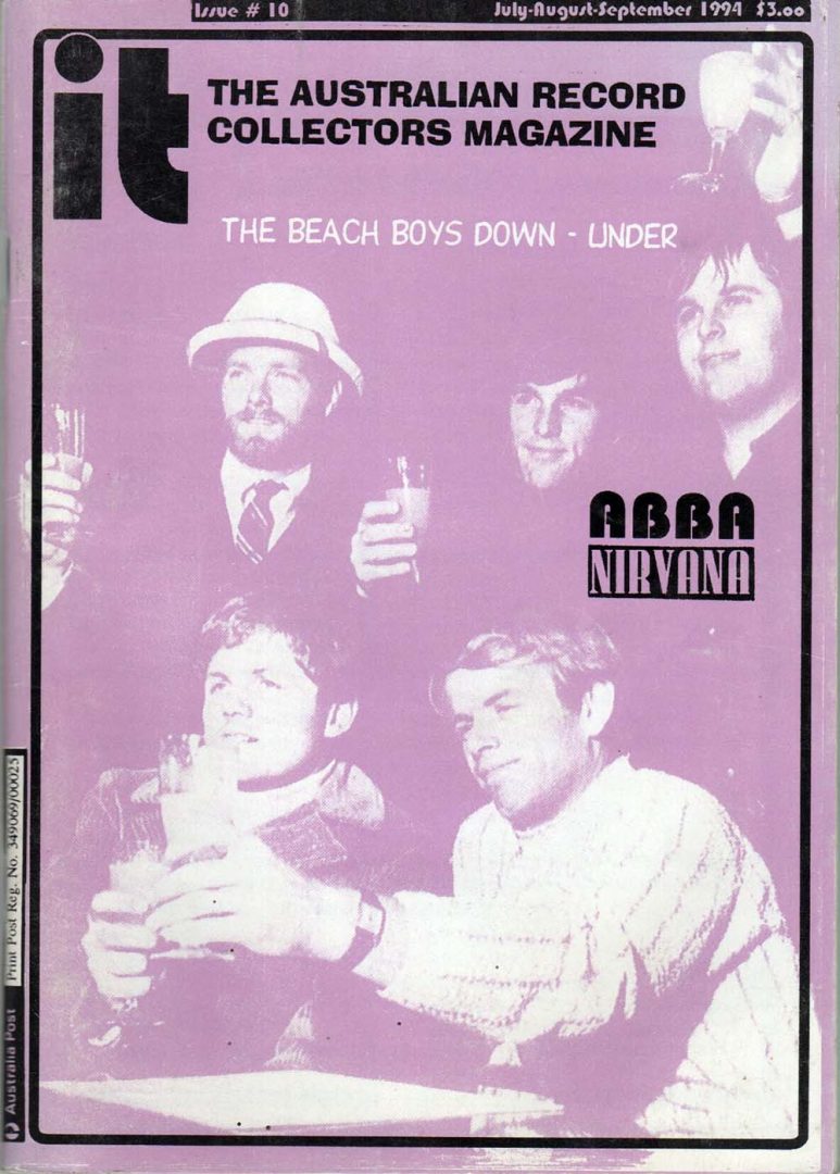it: Australian Record Collectors Magazine - July/Aug/Sep 1994 - Issue #10 - Beach Boys On Cover