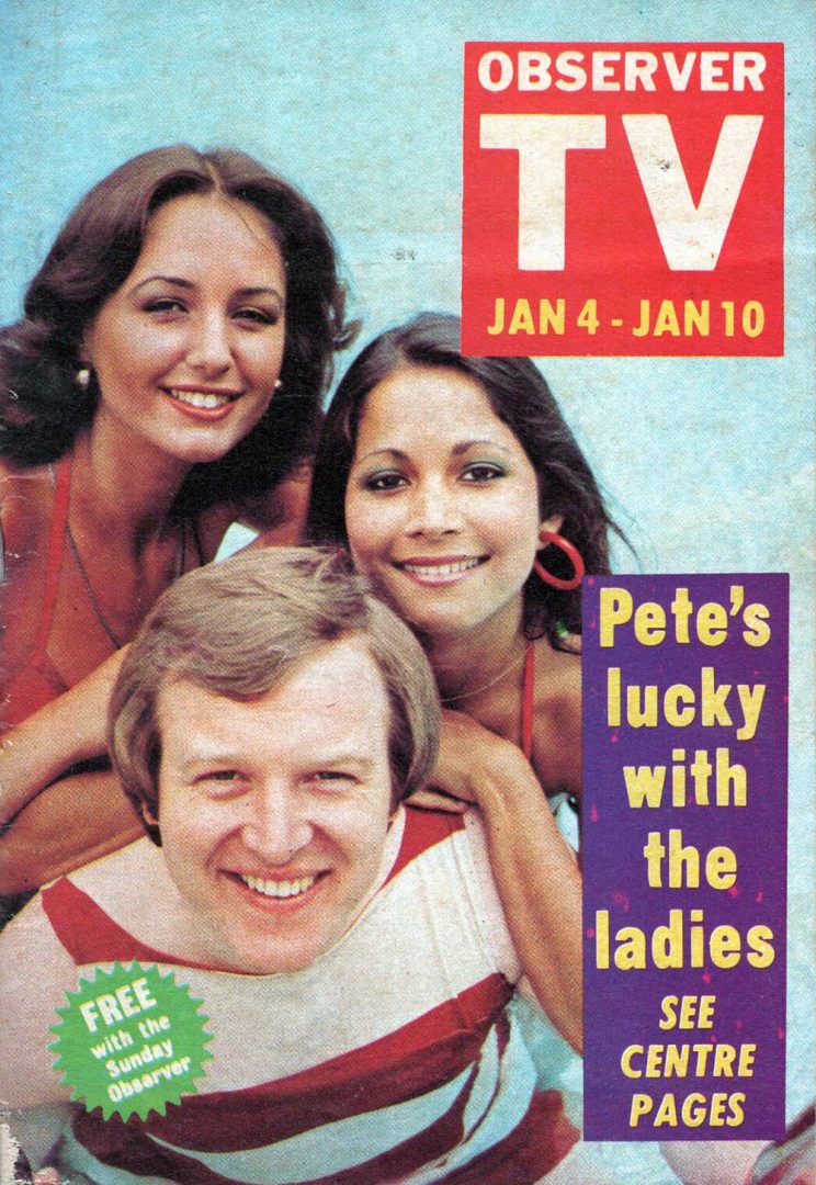 Observer TV - 4th-10th January 1976 - Peter Hitchener On Cover