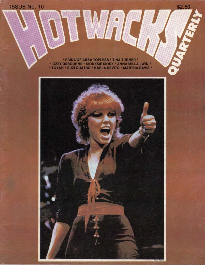 Hot Wacks - 1982 - Issue #10 - Frida Of ABBA On Cover