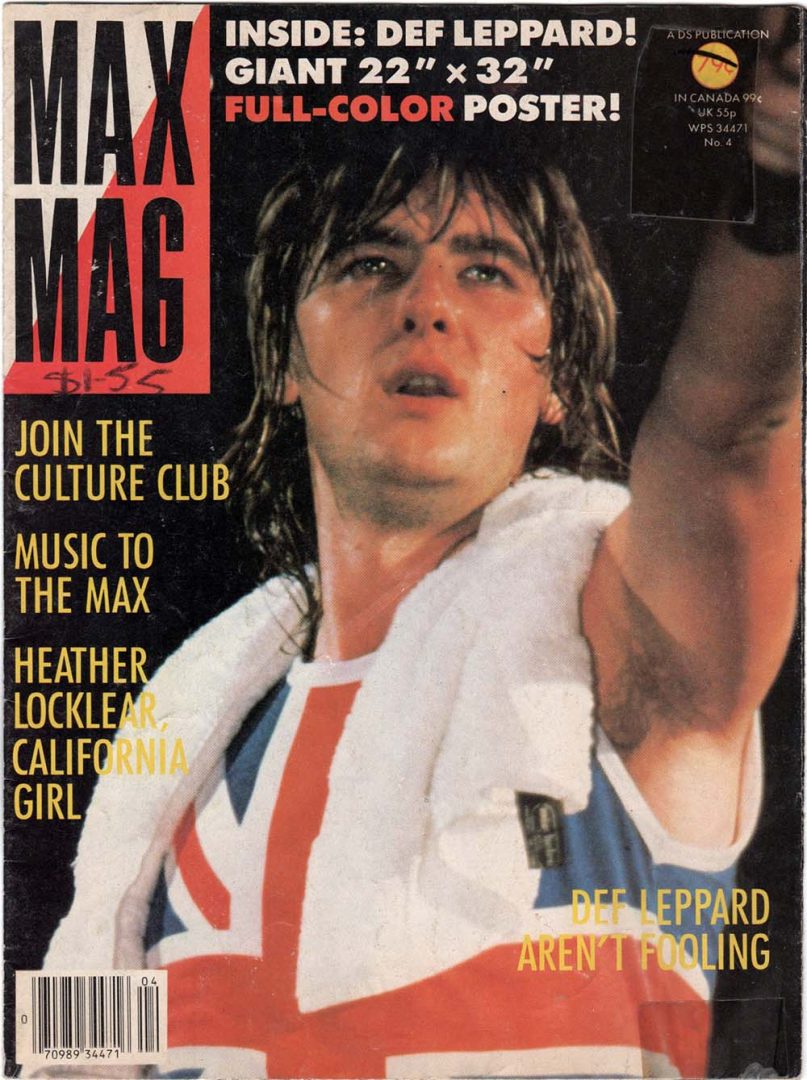 Max Mag - 1984 - Vol #1 Issue #4 - Joe Elliott On Cover