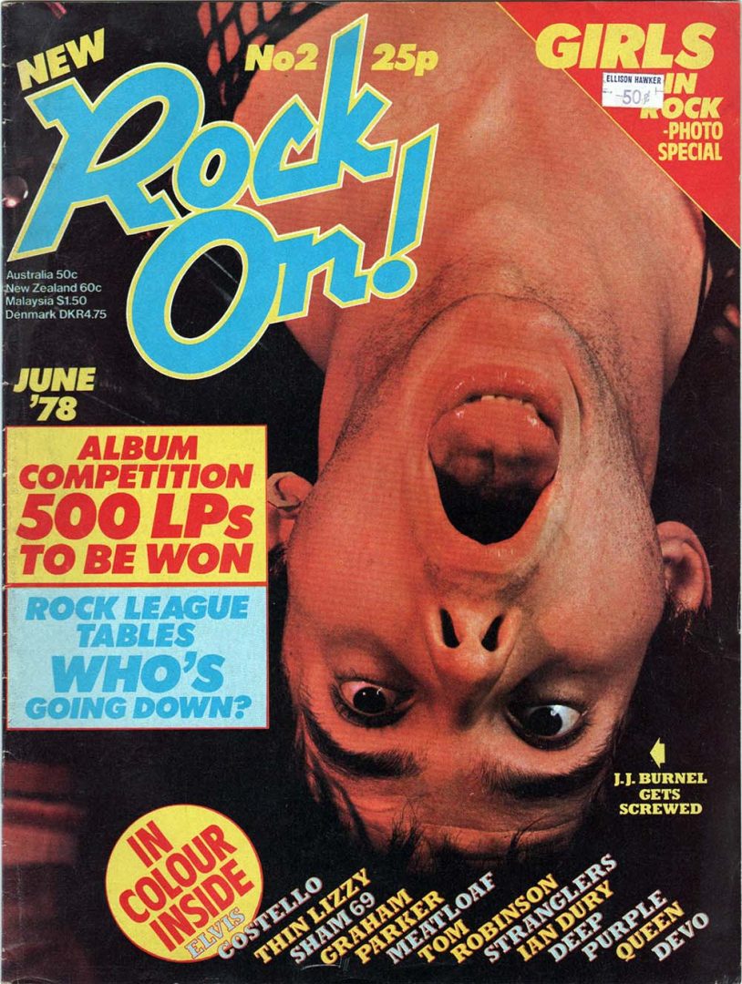 Rock On! - June 1978 - J.J. Burnel Of The Stranglers On Cover