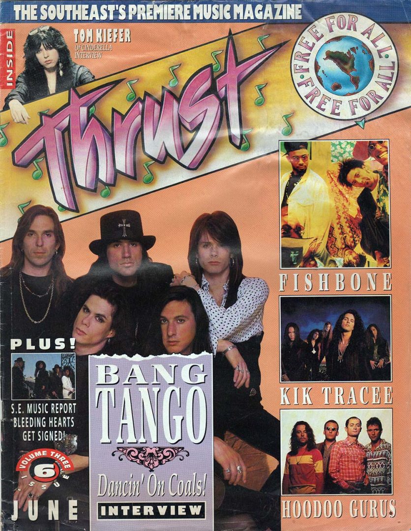 Thrust - June 1991 - Bang Tango On Cover