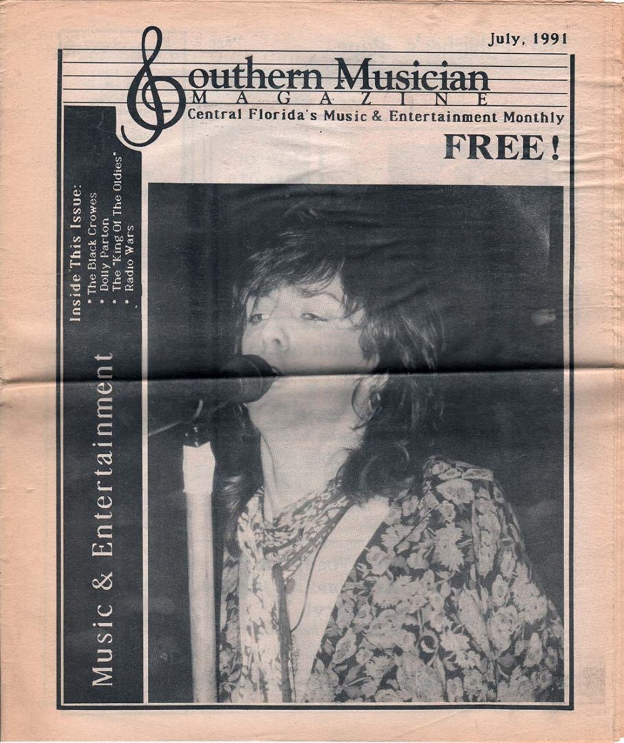 Southern Musician - July 1991 - Chris Robinson Of Black Crowes On Cover