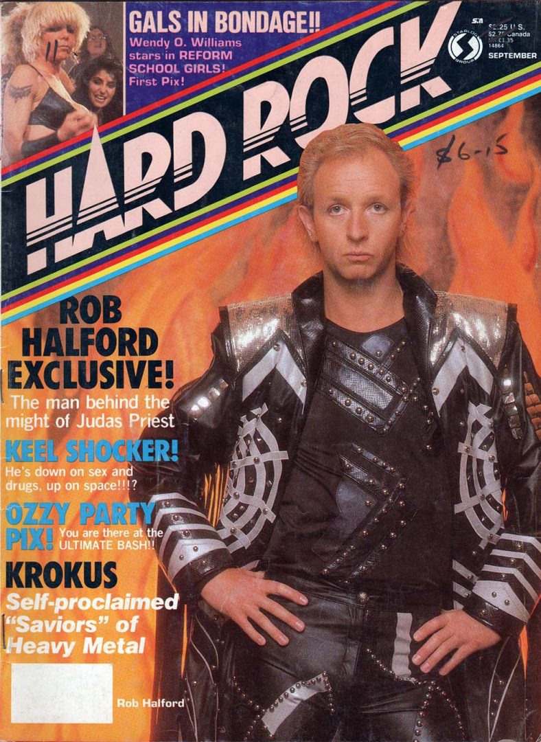 Hard Rock - September 1986 - Rob Halford On Cover