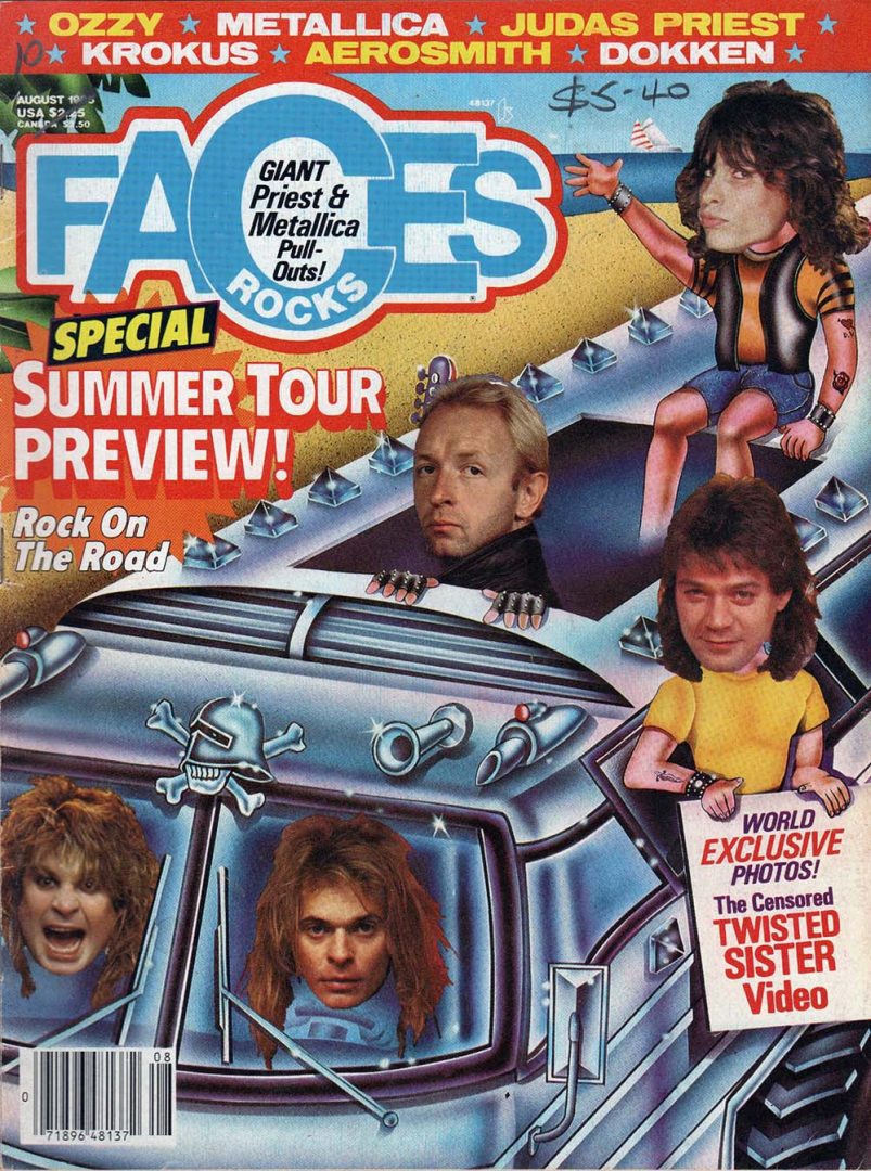 Faces Rock - August 1986 - Summer Tour Preview Special