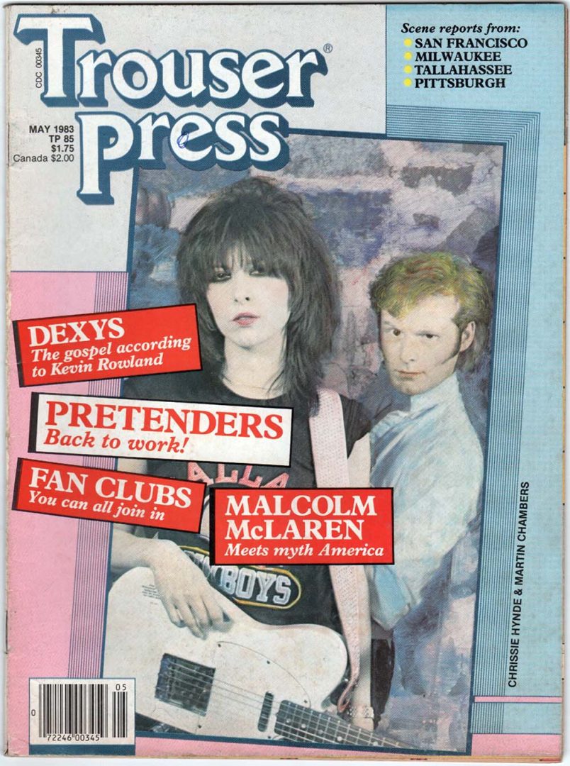 Trouser Press - May 1983 - Pretenders On Cover