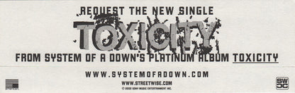 Toxicity' Single Glitter Logo Sticker