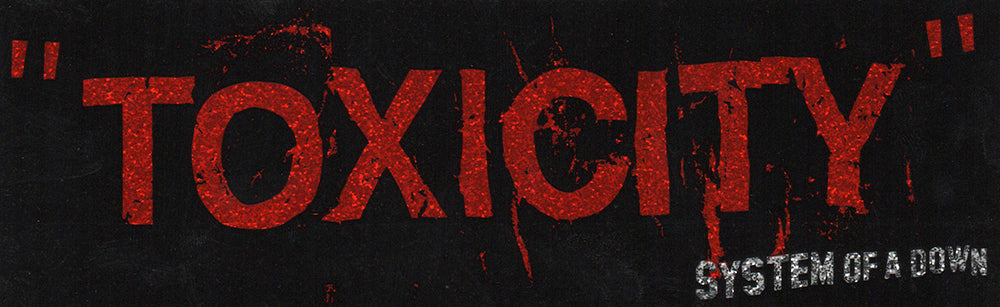 Toxicity&#39; Single Glitter Logo Sticker