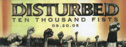 Ten Thousand Fists' Album Promo Sticker