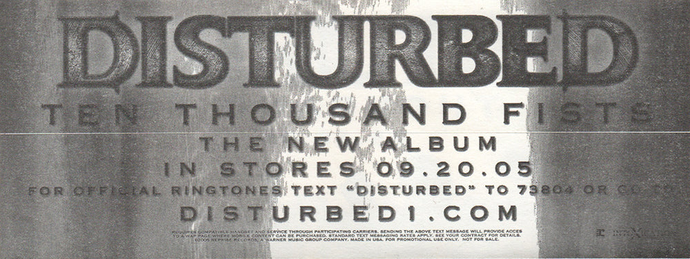 Ten Thousand Fists' Album Promo Sticker