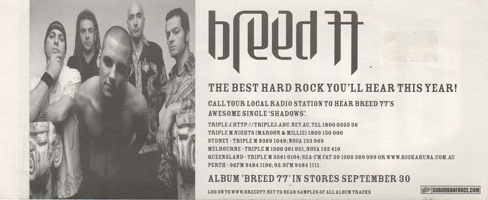 Breed 77' Album Sticker