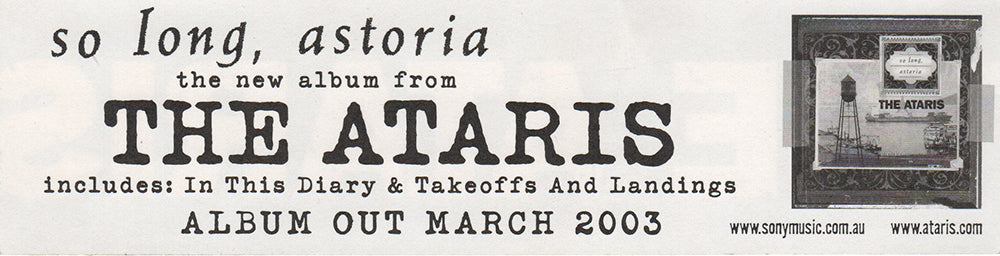 So Long, Astoria&#39; Sticker