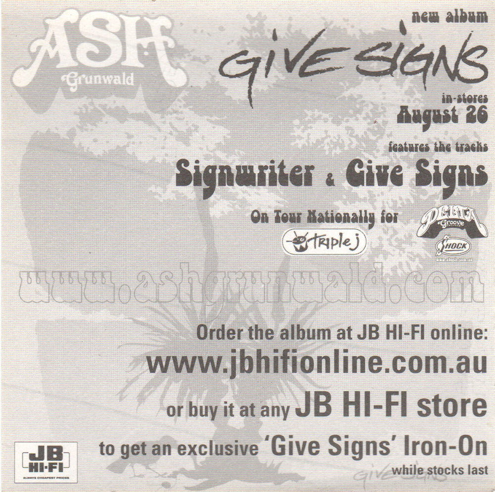 Give Signs' Album Sticker