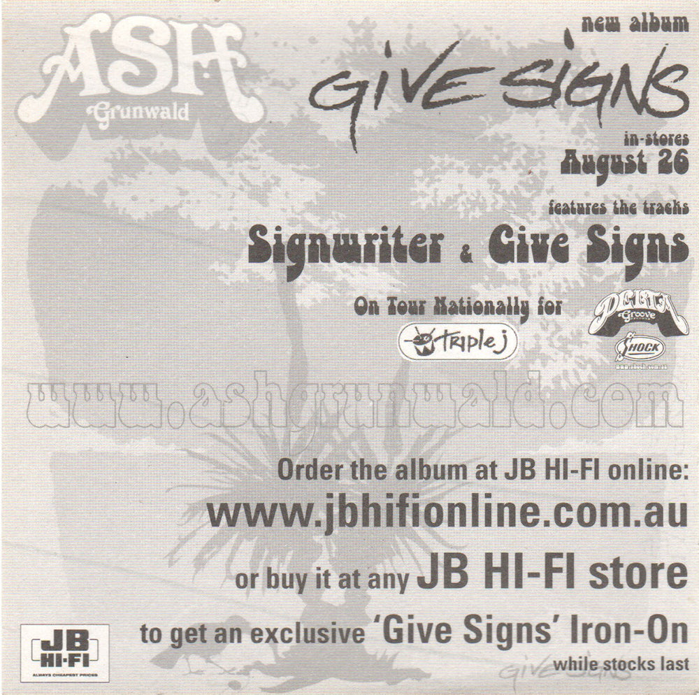 Give Signs&#39; Album Sticker