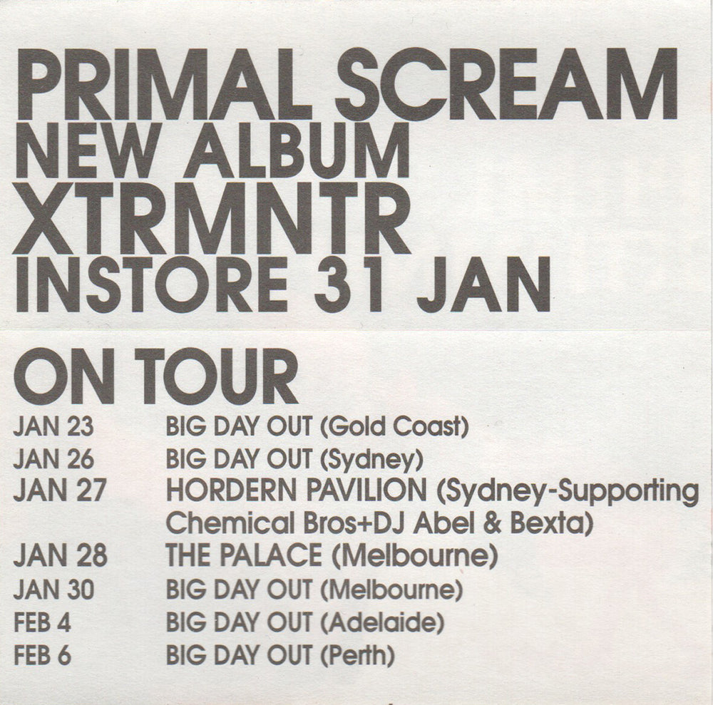 XTRMNTR&#39; Album/Oz Tour Sticker