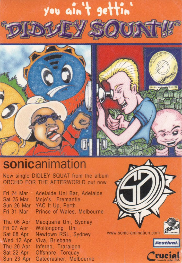 Didley Squat&#39; Single/2000 Oz Tour Sticker