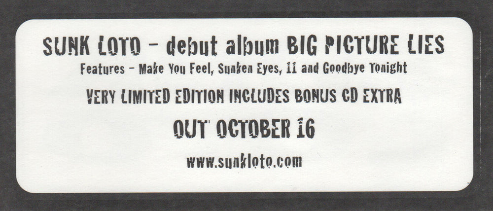 Big Picture Lies&#39; Album Logo Sticker