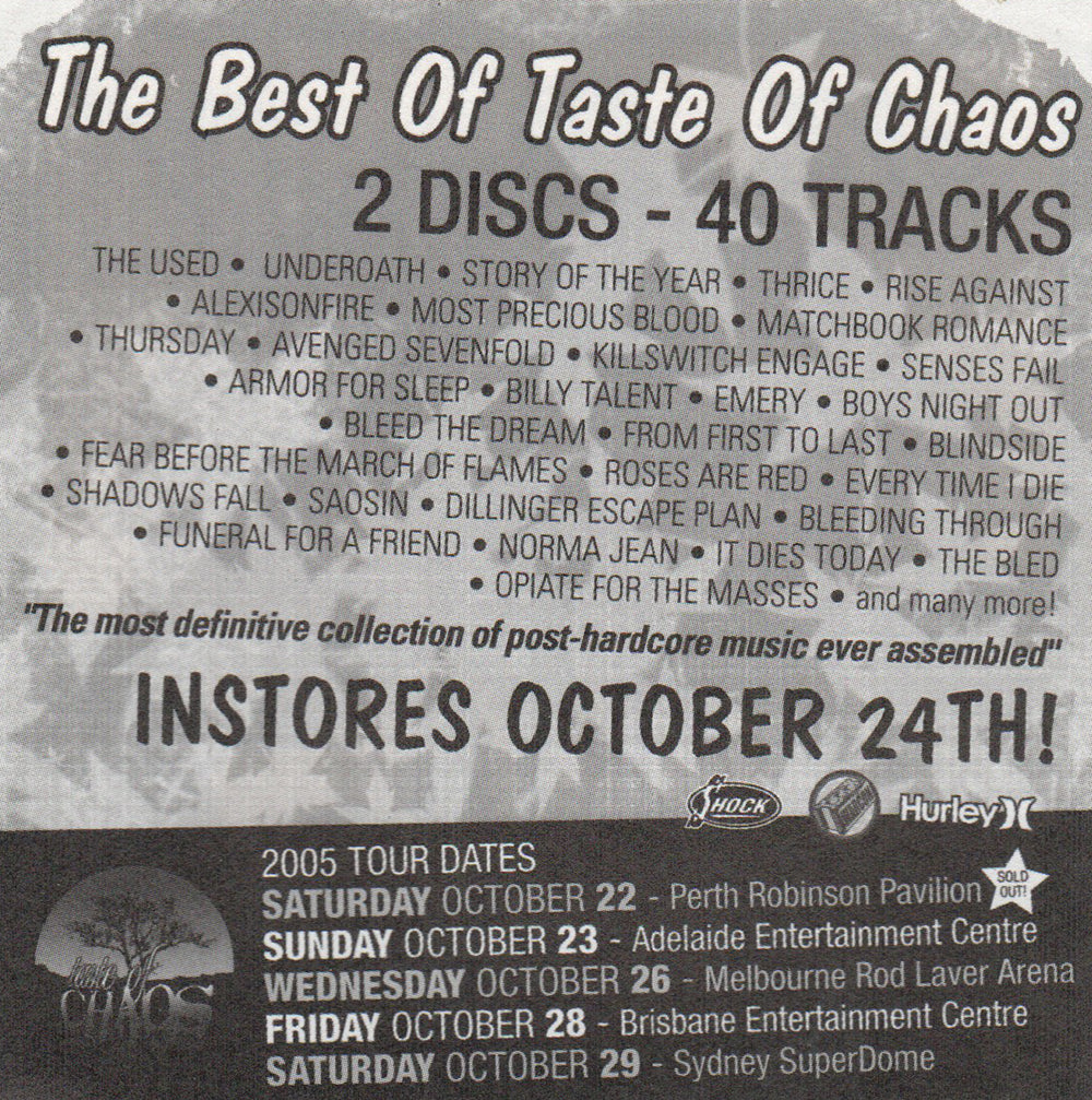 The Best Of Taste Of Chaos&#39; Sticker
