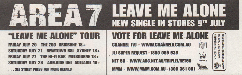 Leave Me Alone' Single Sticker