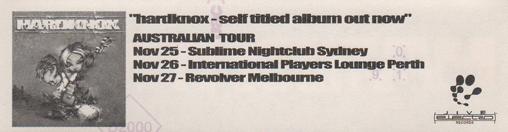 Album/Oz Tour Sticker