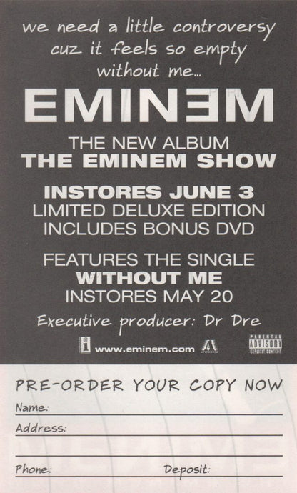 The Eminem Show' Album Sticker