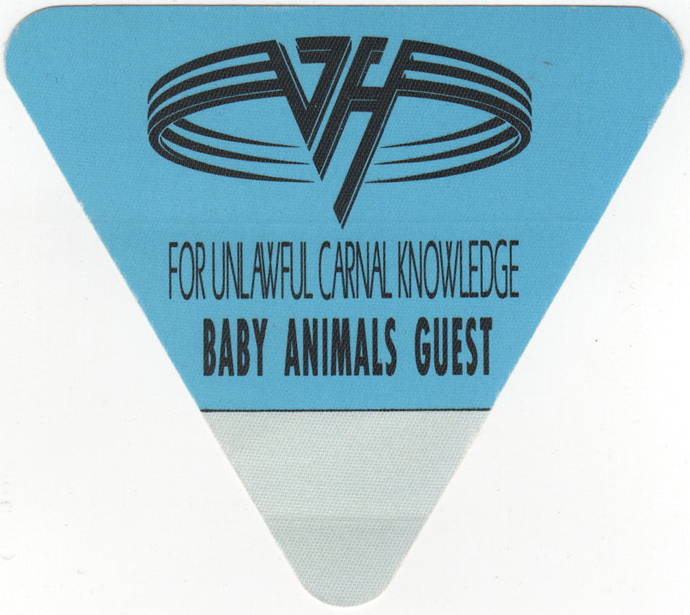 &#39;For Unlawful Carnal Knowledge&#39; 1992 Tour Guest Backstage Pass