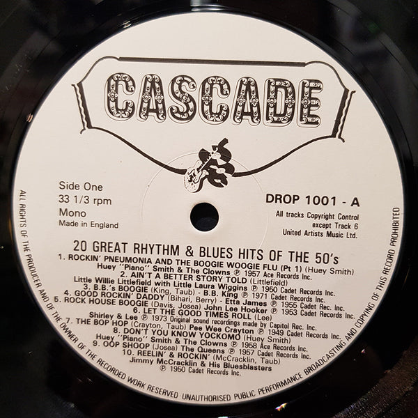 20 Great R&B Hits Of The 50's - Rare Records Au