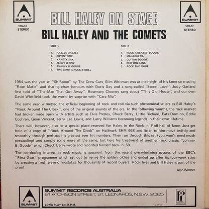 Bill Haley On Stage