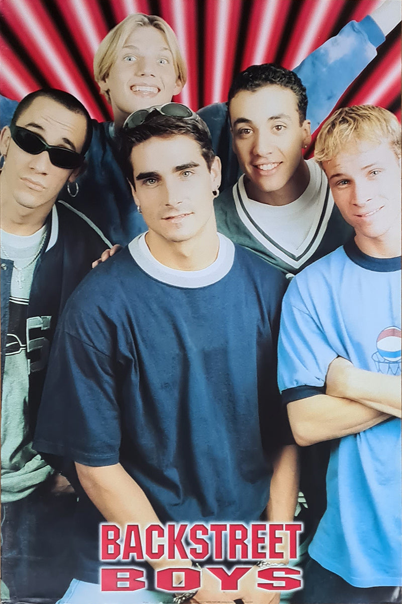 &#39;Backstreets Back&#39; Era (Red/Black) Poster