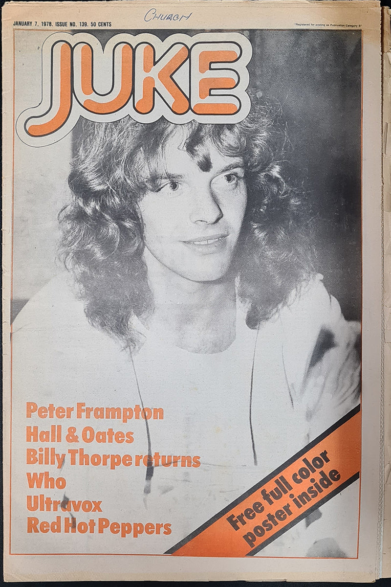 Juke - 7th January 1978 - Issue #139 - Peter Frampton On Cover
