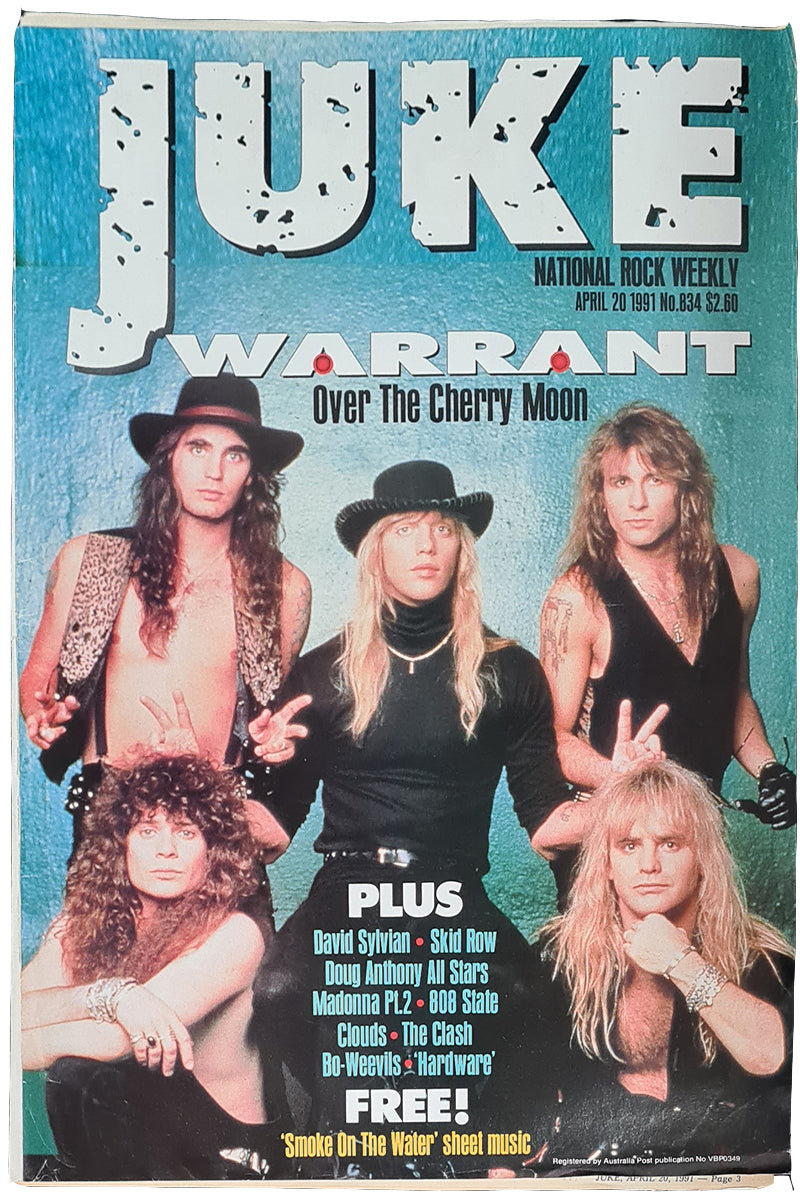 Juke - 20th March 1991 - Issue #834 - Warrant On Cover
