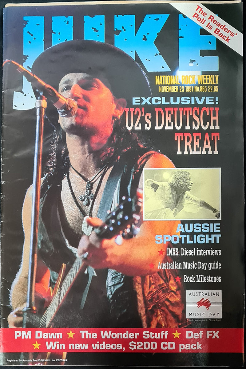 Juke - 23rd November 1991 - Issue #865 - Bono On Cover