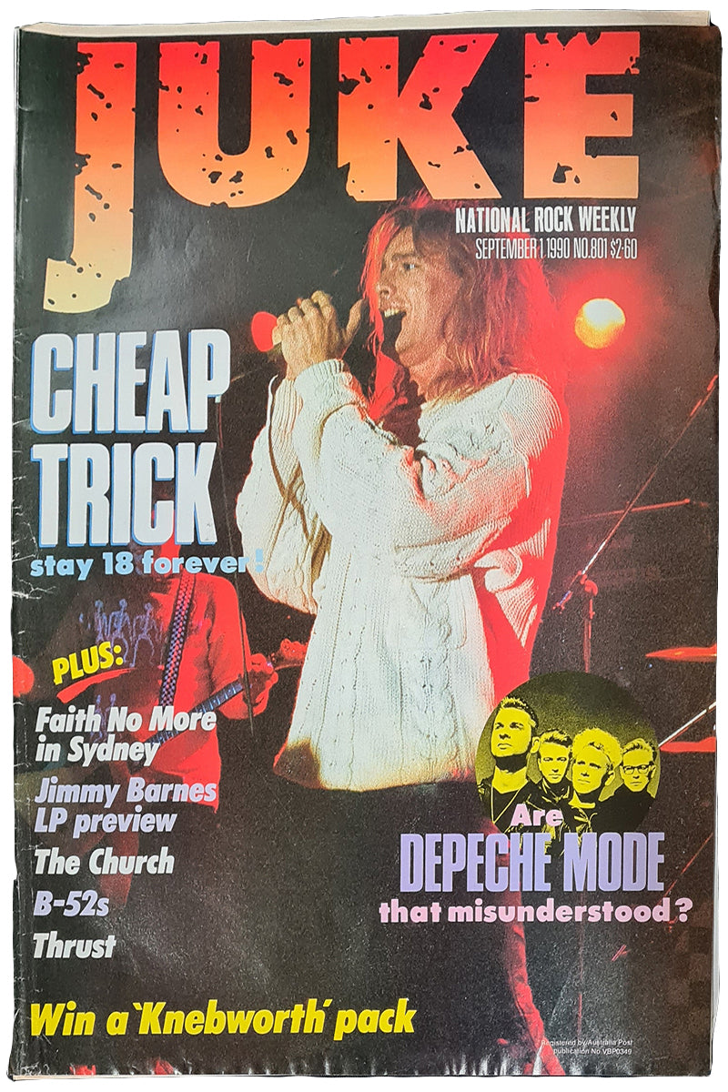 Juke - 1st September 1990 - Issue #801 - Cheap Trick On Cover