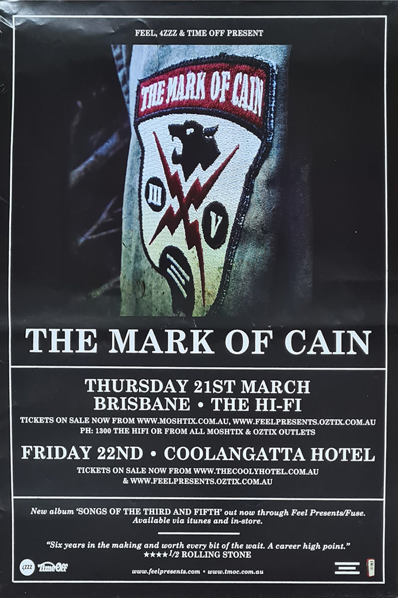 &#39;Songs Of The Third And Fifth&#39; 2013 Queensland Shows Poster