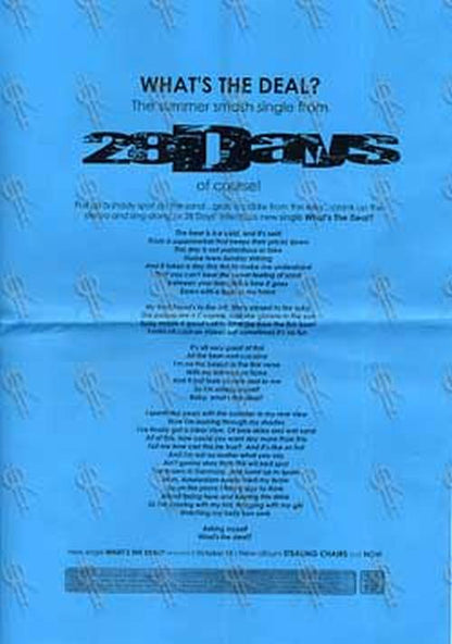 28 DAYS - What's The Deal? - 2