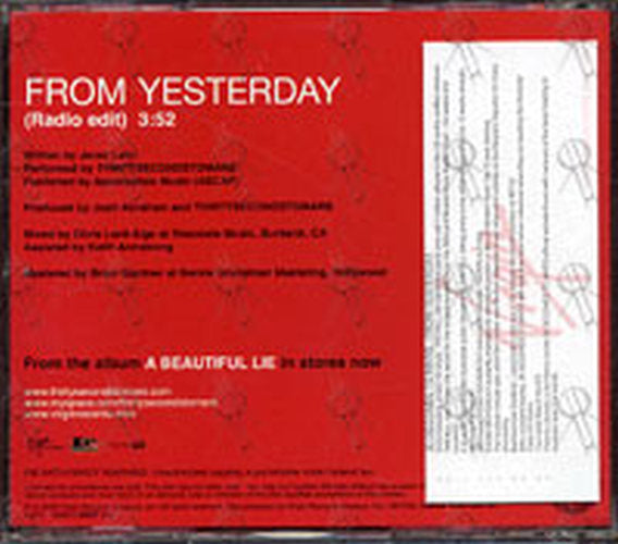 30 SECONDS TO MARS - From Yesterday - 2