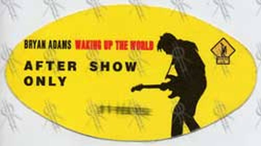 ADAMS-- BRYAN - 'Waking Up The World' 1992 Tour After Show Pass - 1