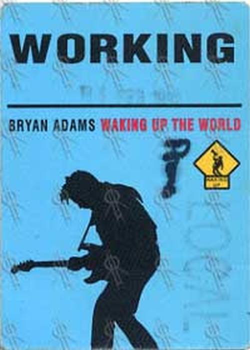 ADAMS-- BRYAN - &#39;Waking Up The World&#39; Tour Local Crew Pass - 1