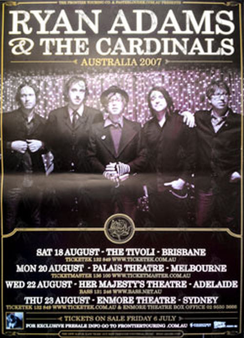 ADAMS-- RYAN - 2007 Australian Tour Poster - 1