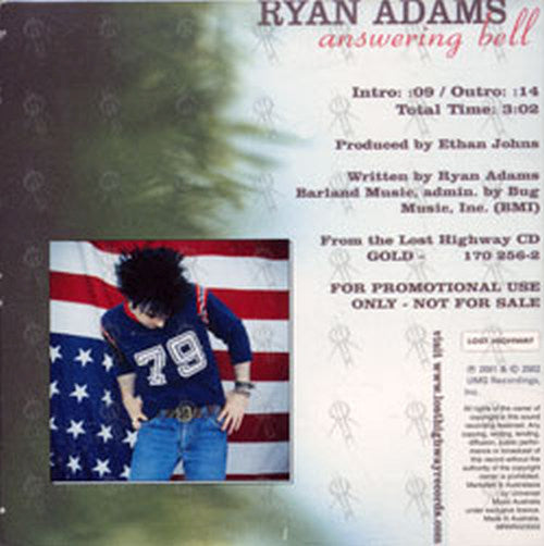 ADAMS-- RYAN - Answering Bell - 2