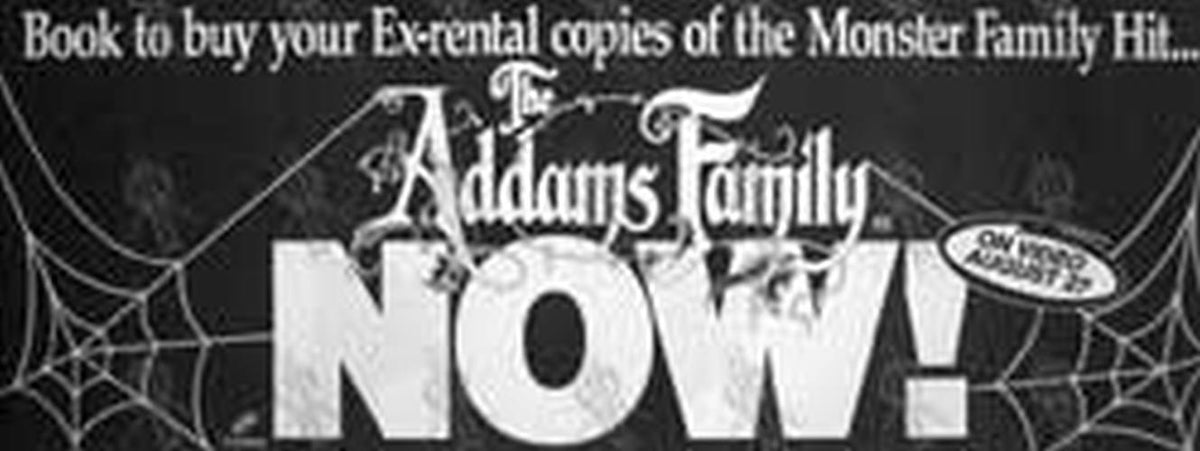 ADDAMS FAMILY-- THE - &#39;The Addams Family&#39; Video Store Poster - 1