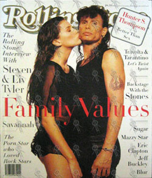 AEROSMITH|LIV TYLER - &#39;Rolling Stone&#39; - December 1994 - Steven &amp; Liv Tyler On Cover - 1