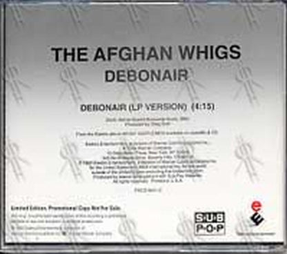 AFGHAN WHIGS - Debonair - 2